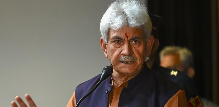 Jammu and Kashmir Lieutenant Governor Manoj Sinha. Credit: PTI Photo
