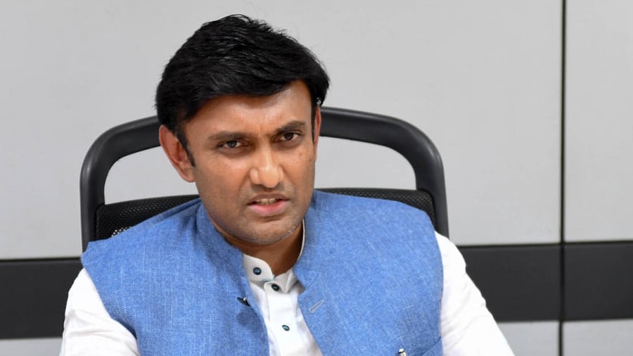 Karnataka Health Minister K Sudhakar. Credit: DH file photo.
