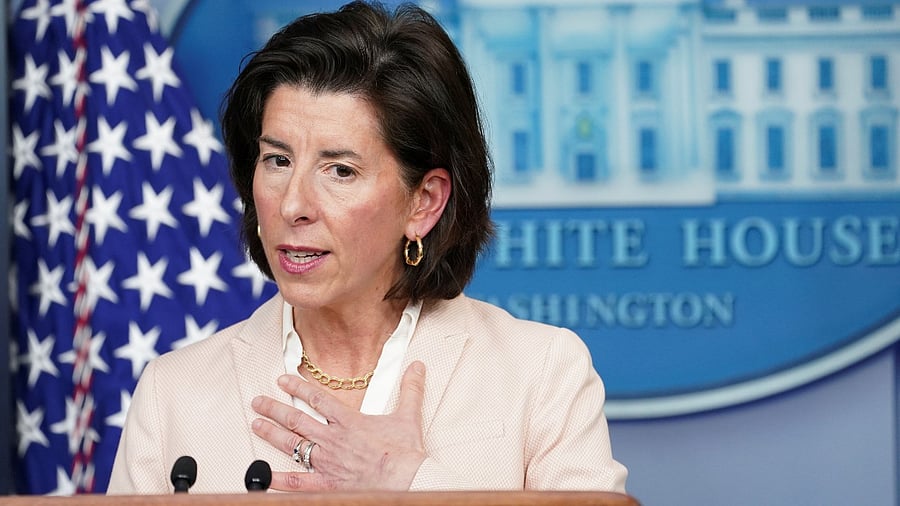 US Secretary of Commerce Gina Raimondo. Credit: Reuters Photo