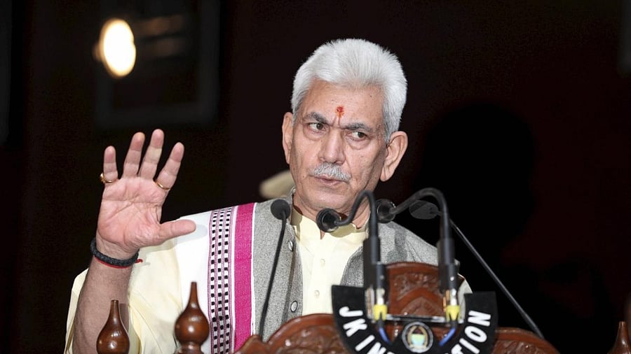 Lt Governor Manoj Sinha. Credit: PTI Photo