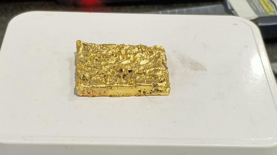 The value of the seized gold is Rs 30.73 lakh. Credit: Special Arrangement