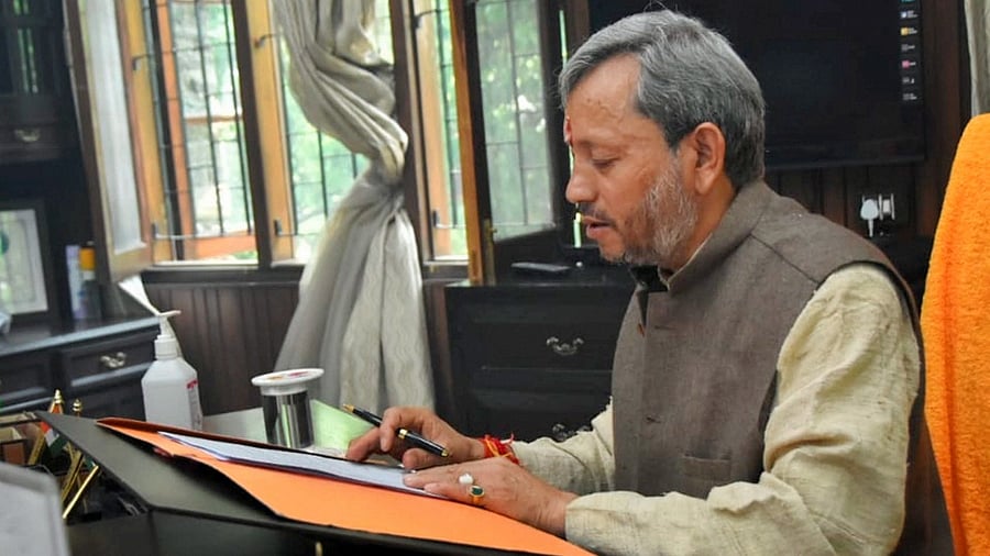 Tirath Singh Rawat. Credit: PTI file photo.