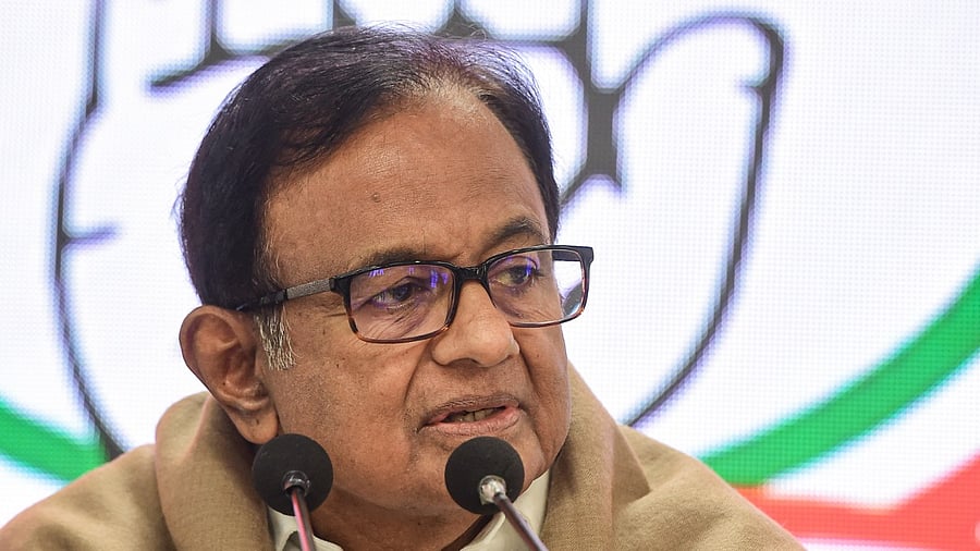 Congress leader P Chidambaram. Credit: PTI File Photo