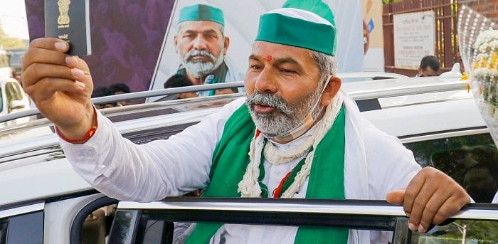 BKU leader Rakesh Tikait. Credit: PTI Photo