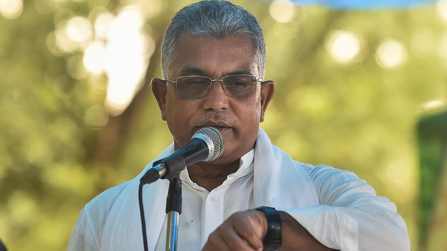 BJP state president and MP Dilip Ghosh. Credit: PTI photo. 