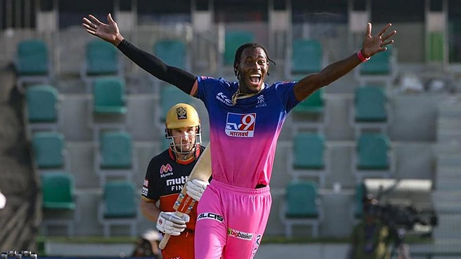 Rajasthan Royals' bowler Jofra Archer. Credit: PTI Photo