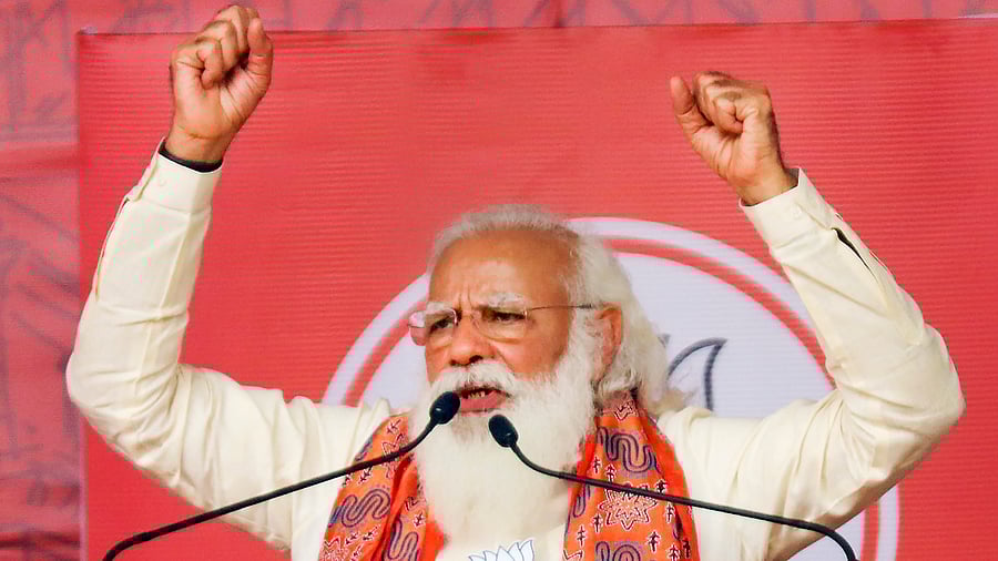 The Prime Minister slammed Mamata for the death of four people in firing by the Central forces at a polling booth in Cooch Behar district. Credit: PTI Photo