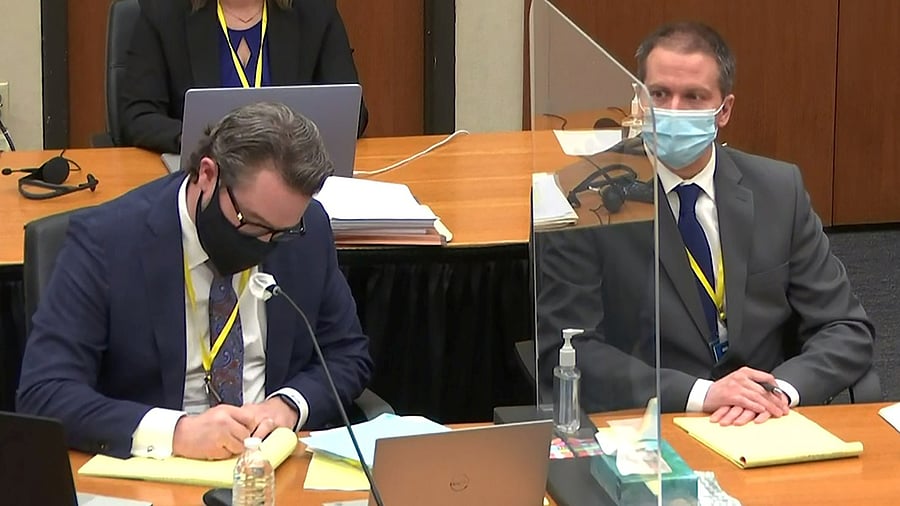 Former Minneapolis police officer Derek Chauvin attends the eleventh day of his trial for second-degree murder, third-degree murder and second-degree manslaughter in the death of George Floyd. Credit: Reuters Photo