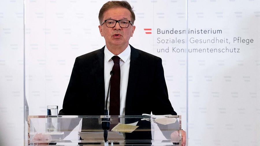 Austria's Health Minister Rudolf Anschober. Credit: AFP photo. 