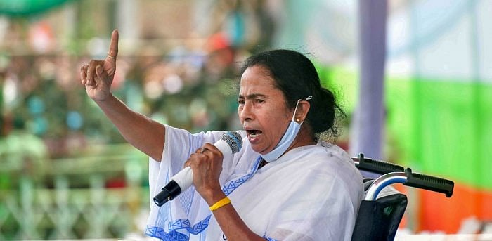 The Election Commission has barred Banerjee from campaigning for 24 hours from Monday 8 pm for her remarks against central forces and a statement which had alleged religious overtones. Credit: PTI File Photo