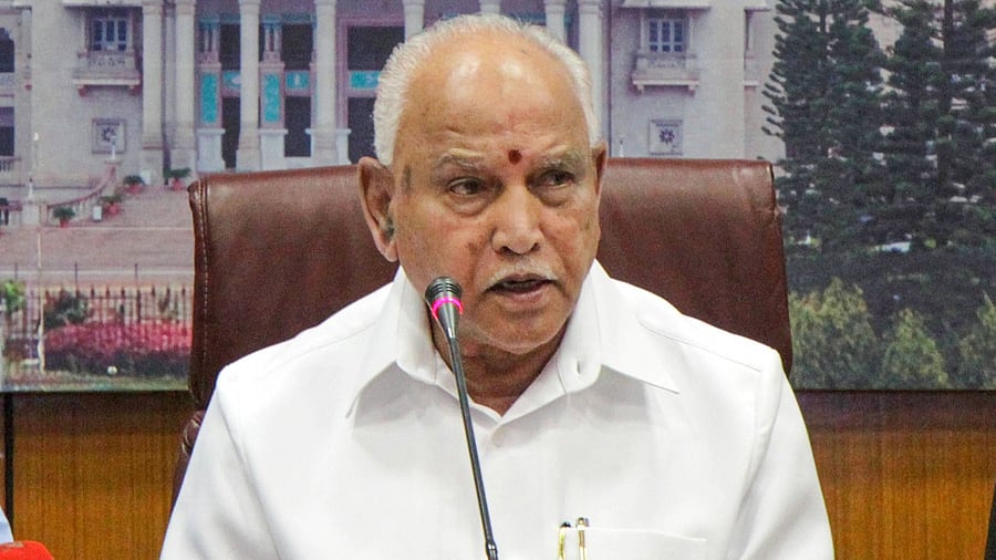 B S Yediyurappa. Credit: PTI File Photo