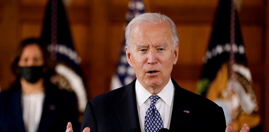 Bernie Sanders called Biden's (pictured) move 'brave'. Credit: Reuters Photo