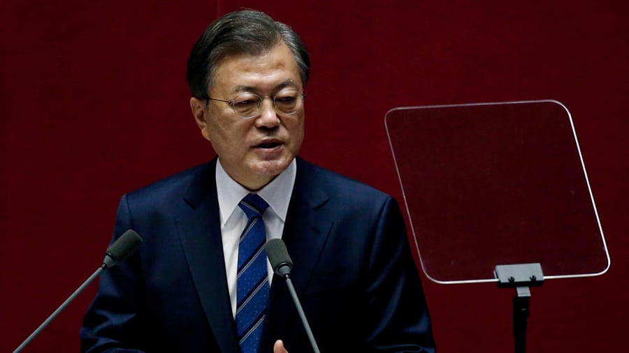 South Korean President Moon Jae-in. Credit: Reuters File Photo