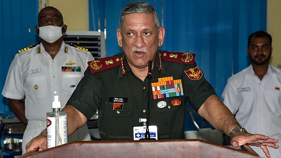 CDS Gen Bipin Rawat. Credit: PTI Photo