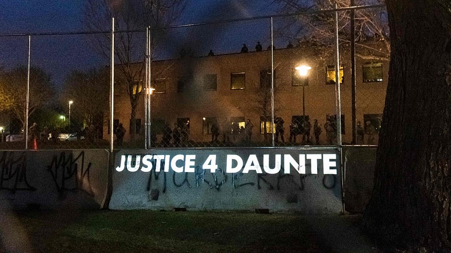 Wright's death has been followed by protests every night this week outside the city's police station. Credit: AFP Photo