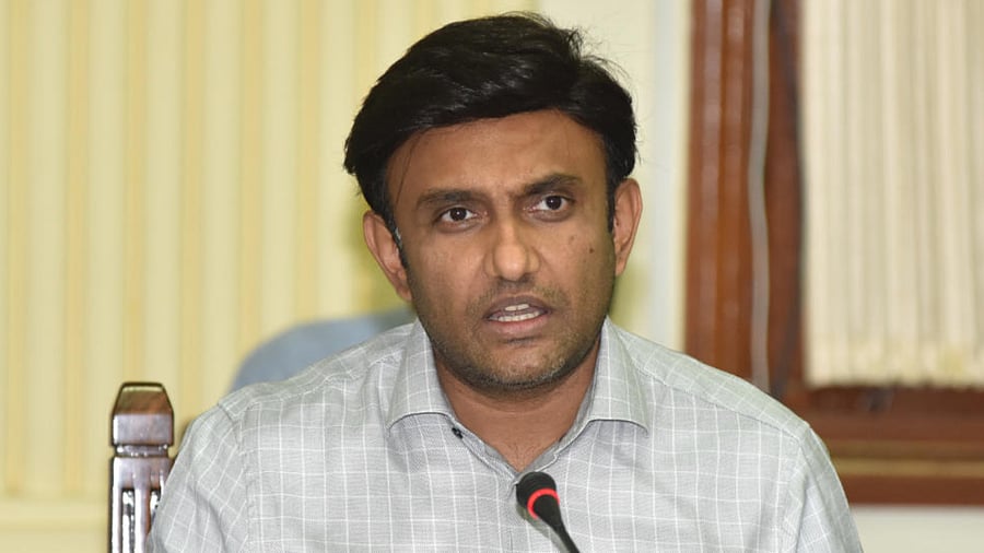 Karnataka Health Minister K Sudhakar. Credit: DH Photo