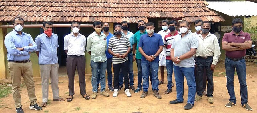 Villagers stage a protest against the erratic power supply in Napoklu.