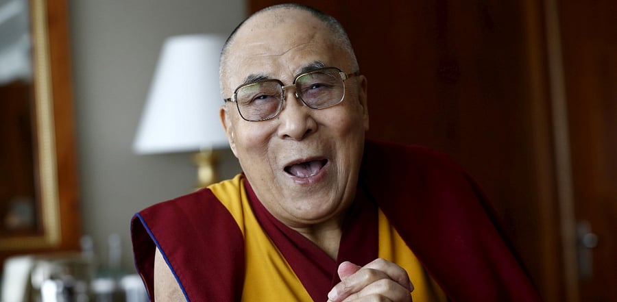 The spiritual leader noted that interdependence is a fundamental law of nature. Credit: PTI Photo