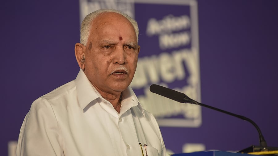 Karnataka Chief Minister BS Yediyurappa. Credit: DH Photo. SK Dinesh