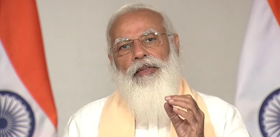 Modi urged all states to work together. Credit: PTI Photo