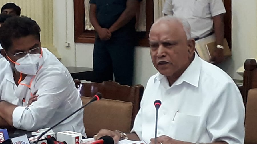 Karnataka Chief Minister BS Yediyurappa. Credit: DH Photo/ SK Dinesh