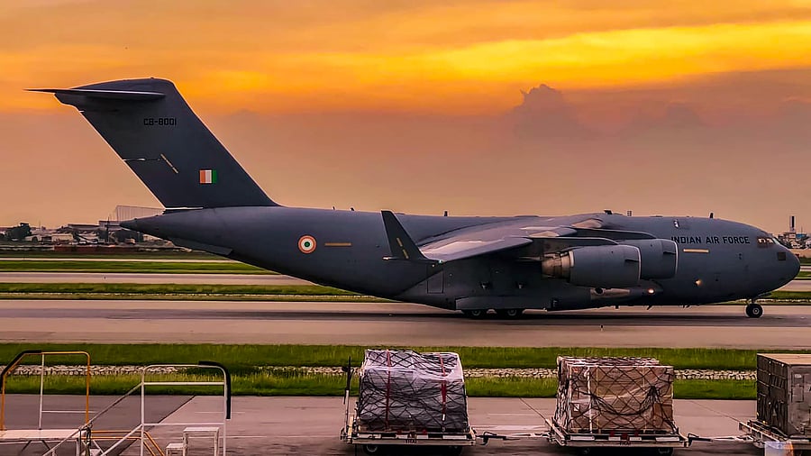 IAF is helping in faster movement of O2 to medical facilities. Credit: PTI Photo