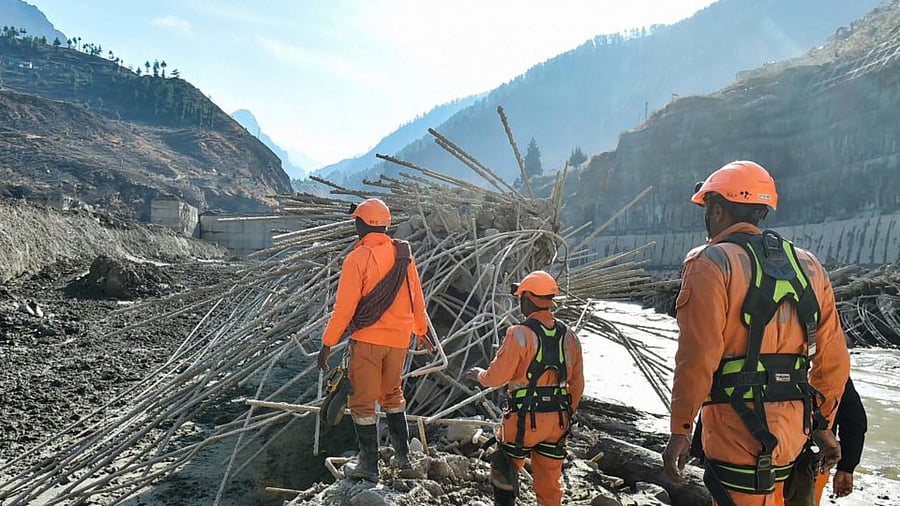 Some environmentalists including this writer, argue that the avalanches were both the cause and effect of global warming (GW). Credit: PTI Photo