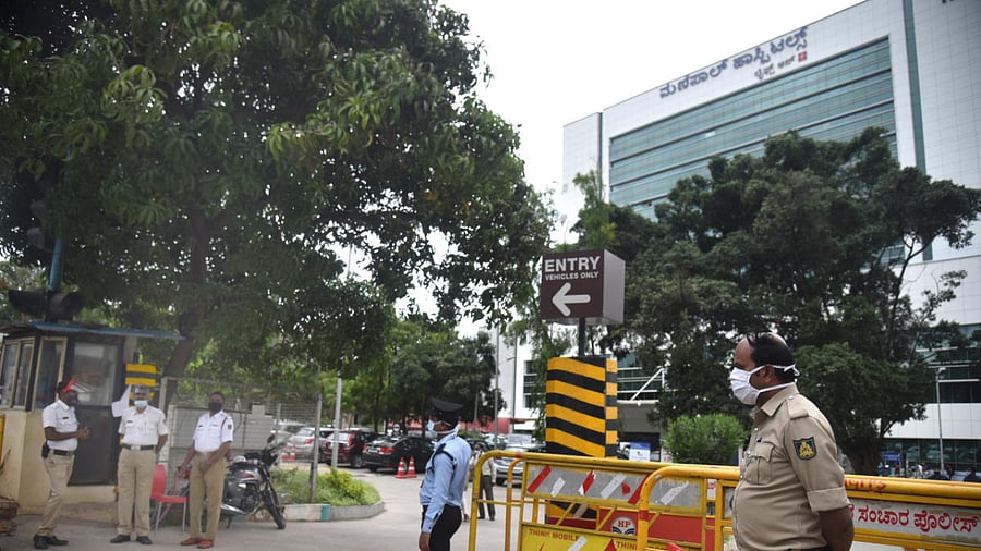 Manipal Hospital in Bengaluru. Credit: DH photo.