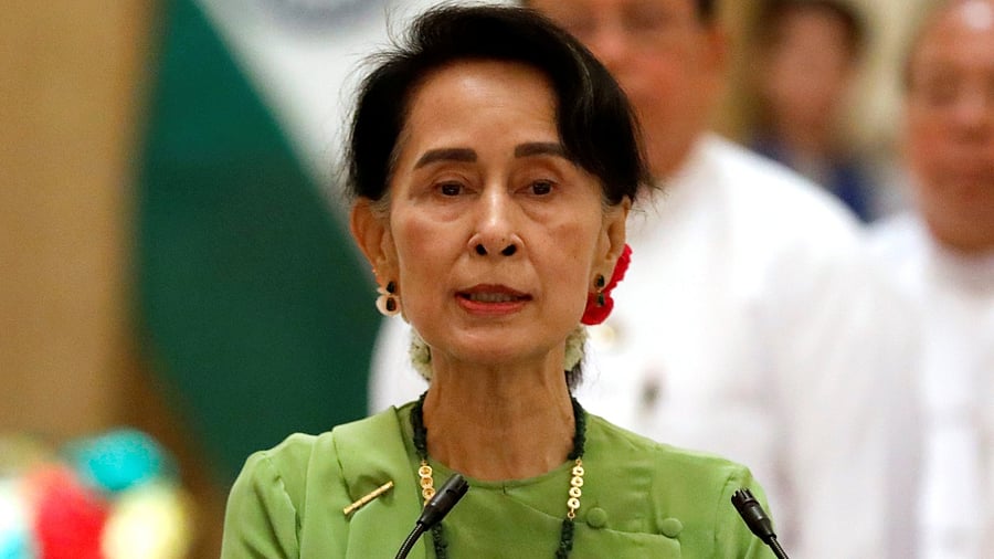 Myanmar's deposed civilian leader Aung San Suu Kyi. Credit: Reuters File Photo