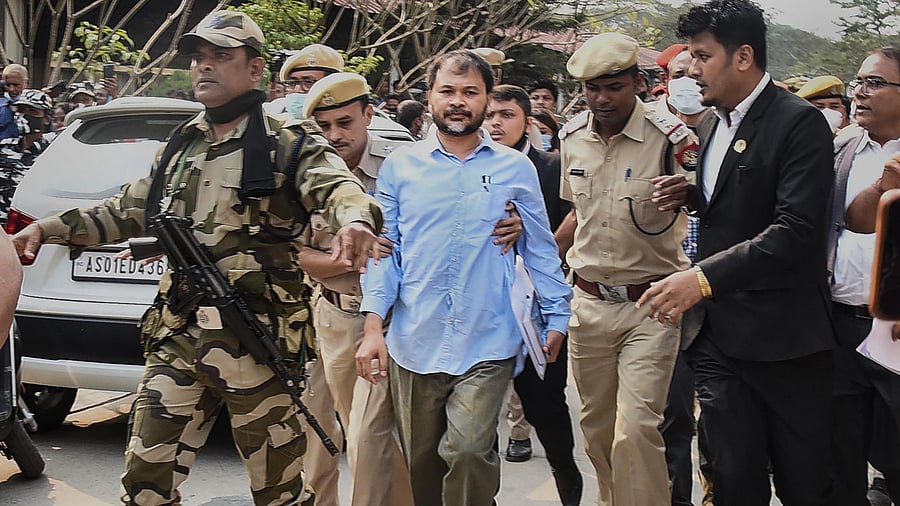 Akhil Gogoi. Credit: PTI file photo