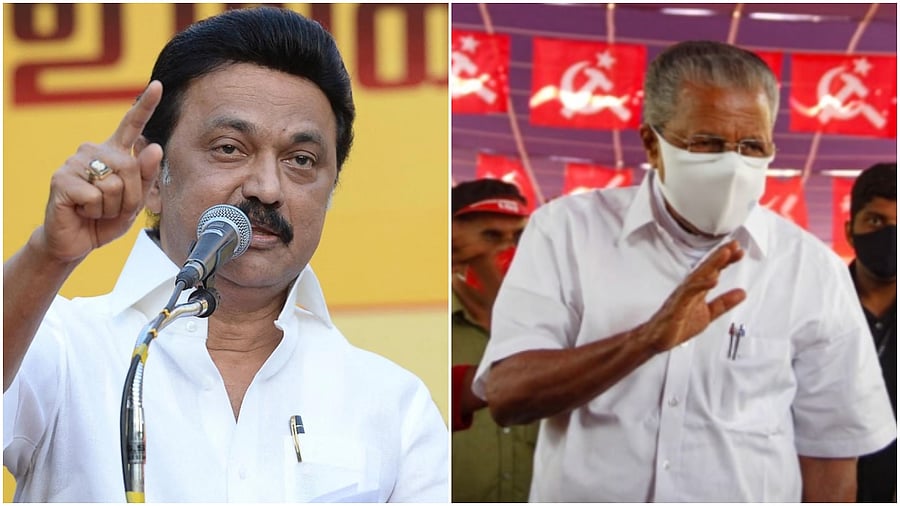 <div class="paragraphs"><p>TN CM M K Stalin and his Kerala counterpart Pinarayi Vijayan, </p></div>