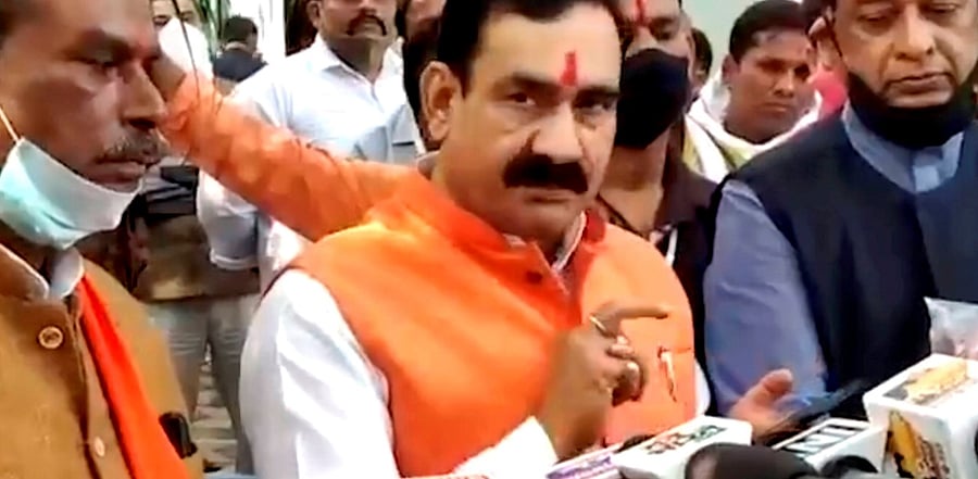 Narottam Mishra on Monday said BJP lost Damoh due to 'own Jaichands'. Credit: PTI Photo