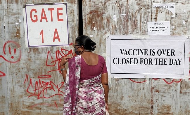 Vaccine centres have been running out of stock. Image Credit: Reuters