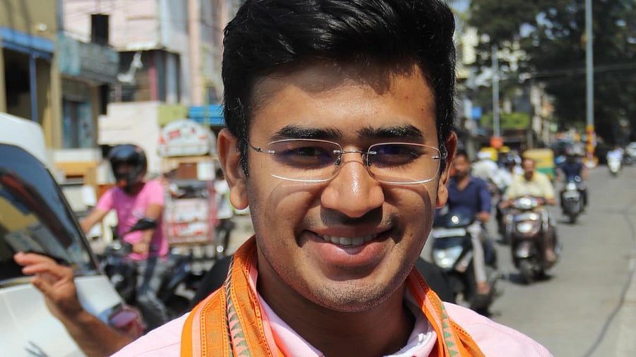 Tejasvi Surya file photo. Credit DH Photo