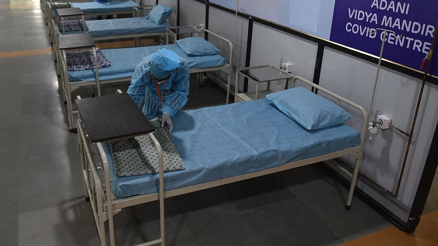 A Covid Care Centre. Credit: AFP Photo