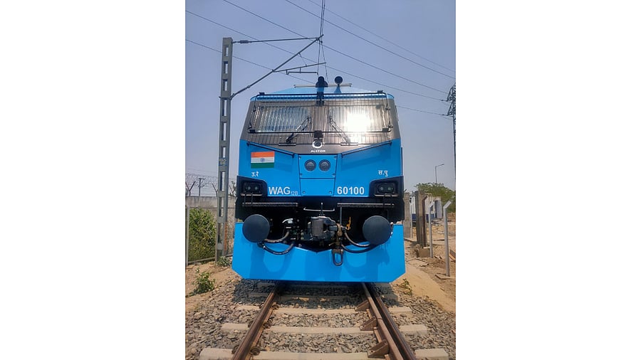 These locomotive are proving to be a game-changer for further movement of coal trains for the Dedicated Freight Corridor. Credit: PIB