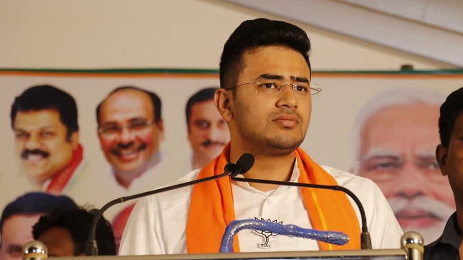 BJP MP Tejasvi Surya. Credit: Facebook/surya.tejasvi.ls