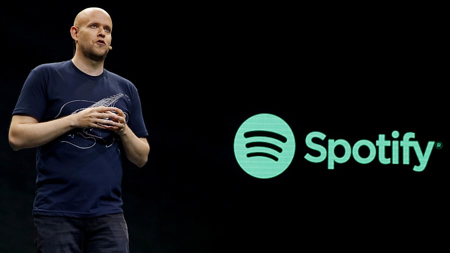 Daniel Ek speaks during a media event in New York. Credit: Reuters File Photo