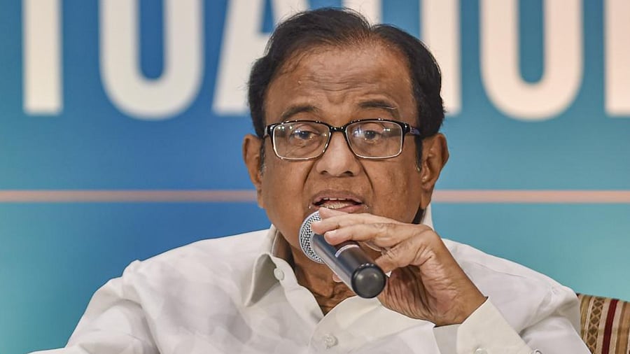 Congress leader P Chidambaram. Credit: PTI Photo