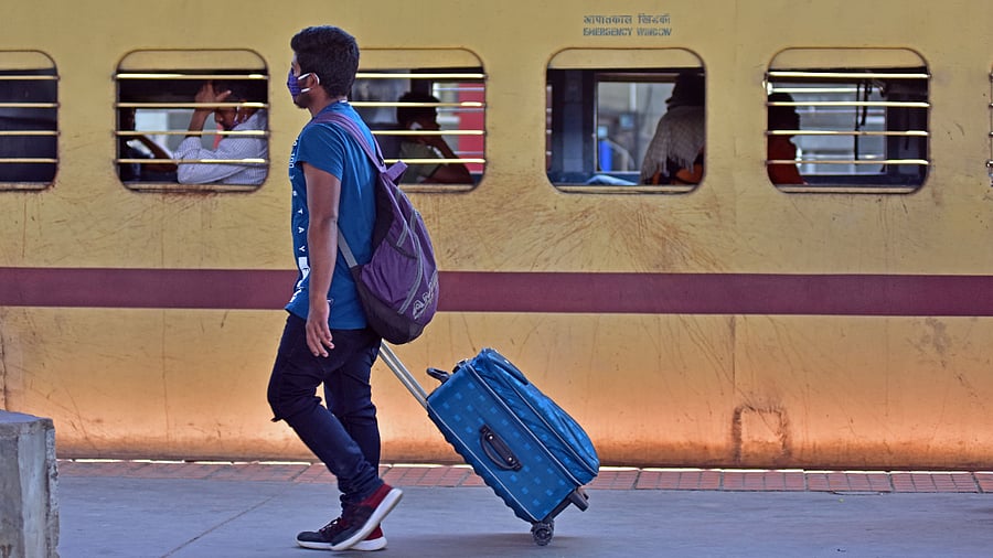 The Railways also cancelled some of the long distancing mail and express trains due to poor occupancy. Credit: DH File Photo