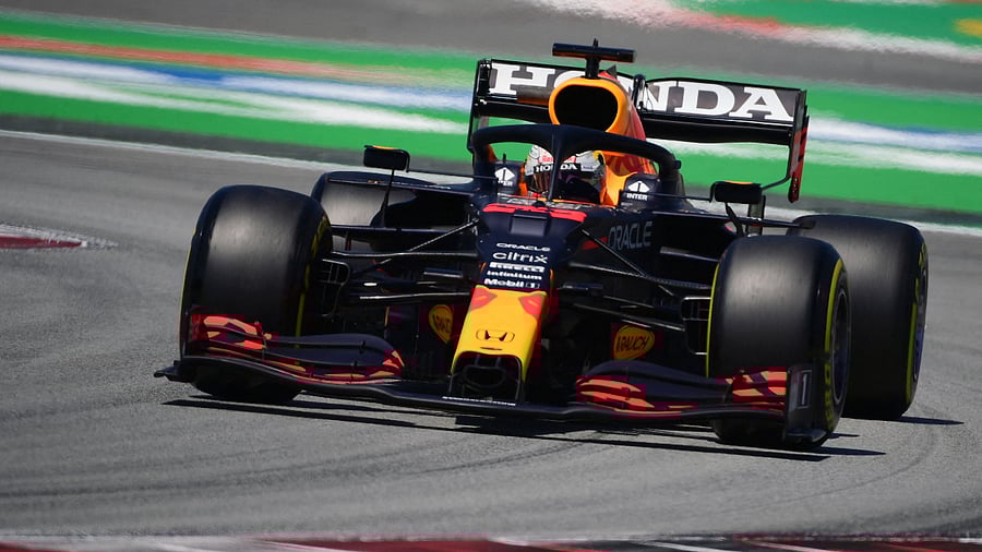 Hamilton is eight points clear of Verstappen after three races. Credit: AFP Photo