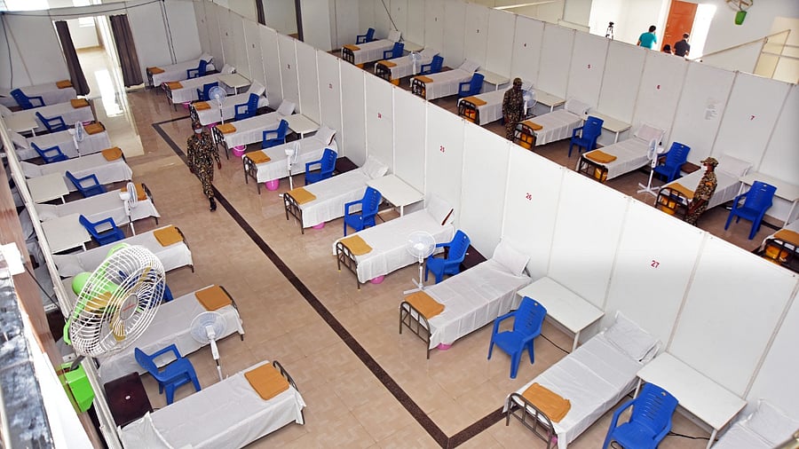 The CCCs, according to the BBMP, are for people who do not have separate toilet or isolation facilities at home. Credit: DH File Photo