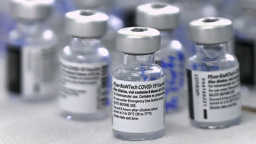 Vials of Pfizer's Covid-19 vaccine. Credit: AFP File Photo