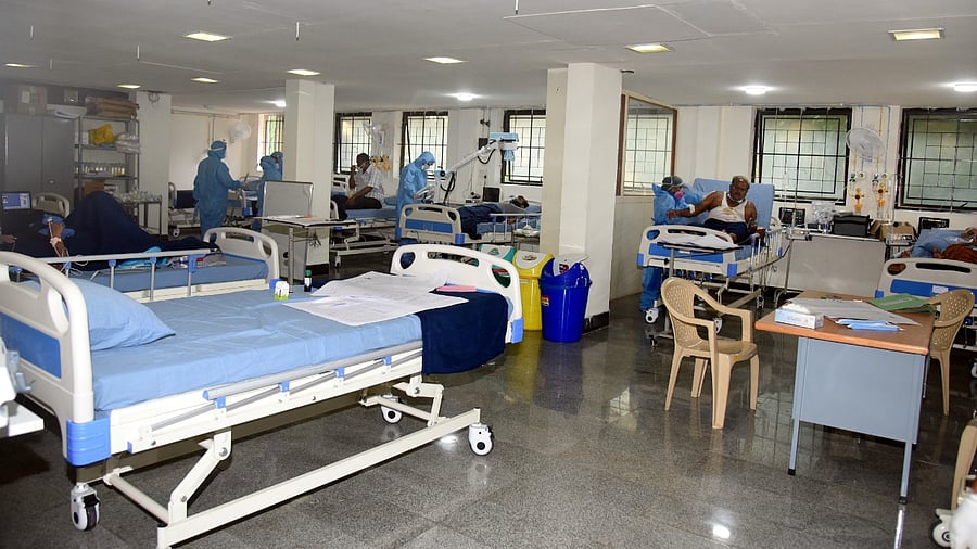 The government is working towards adding another 4,000 beds in Bengaluru and a total of 20,000 beds at the state level. Credit: DH photo/S K Dinesh
