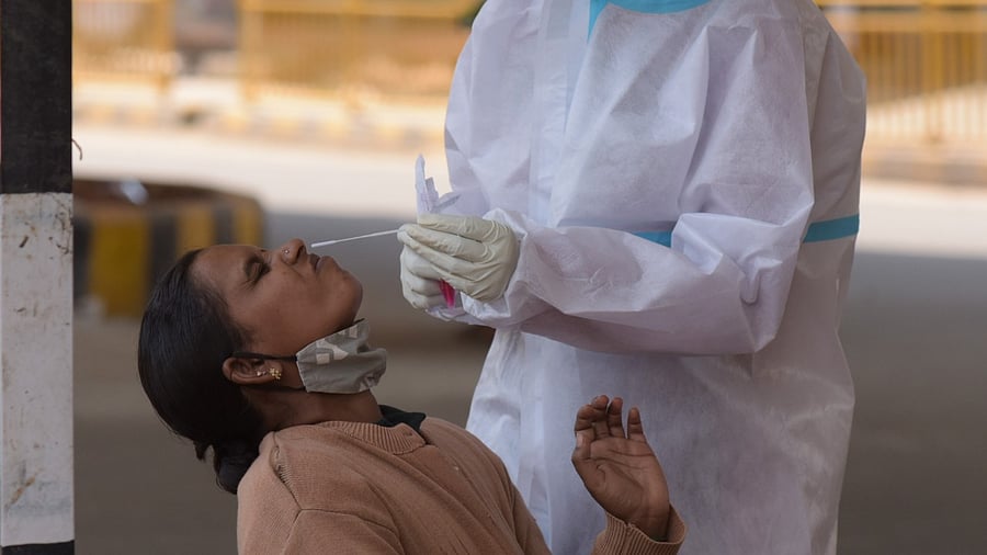 The decline in testing began on April 20. Credit: DH Photo/B H Shivakumar