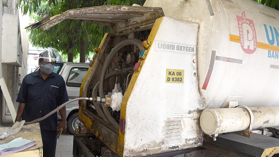There were rumours that five people had died due to the disruption in oxygen supply. Credit: DH Photo/S K Dinesh