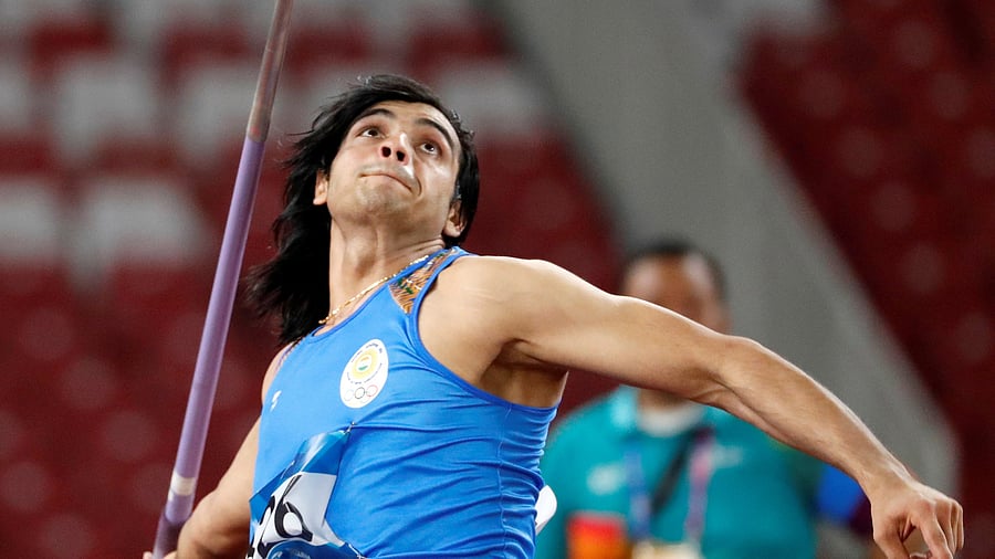 Neeraj Chopra of India in action at Asian Games 2018 - Men's Javelin Throw, Final. Credit: Reuters File Photo 