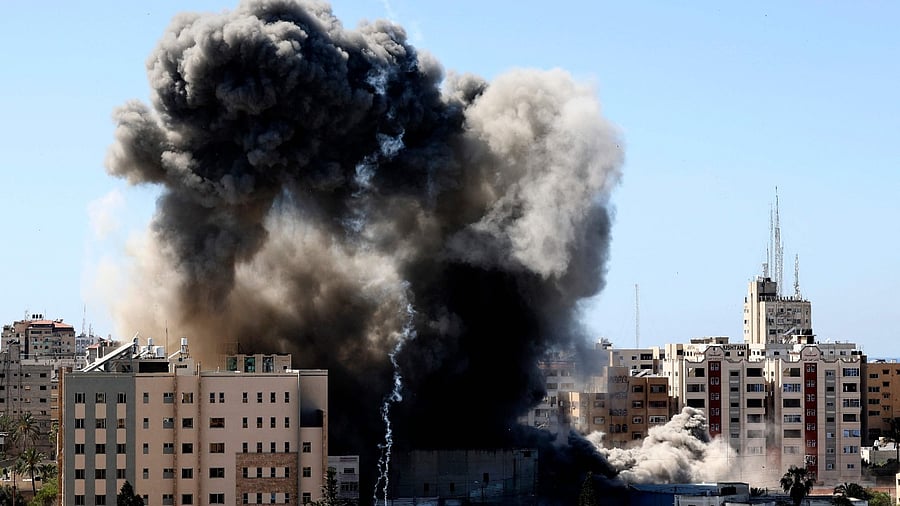 Since Monday night, Hamas has fired hundreds of rockets into Israel, which has pounded the Gaza Strip with strikes. Credit: AFP Photo