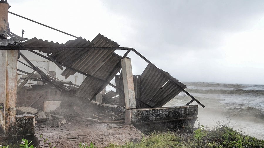 The weather condition has intensified into a deep depression. Credit: PTI Photo