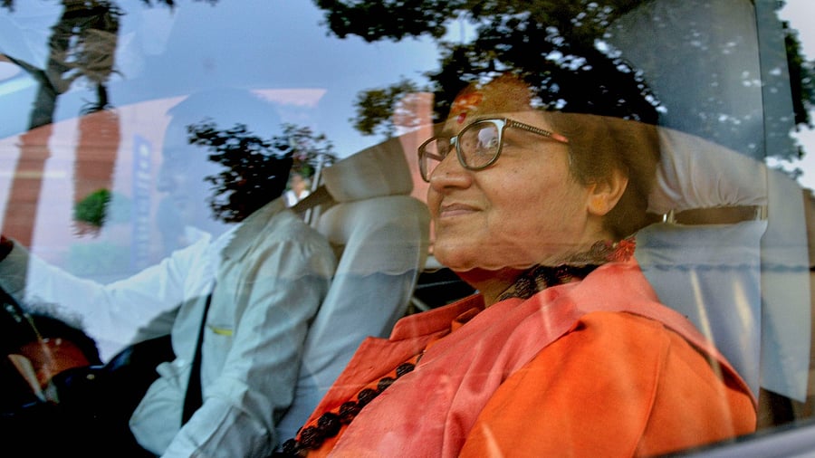 Pragya Thakur. Credit: PTI Photo